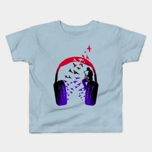 Headphone Music Saxophone Kids T-Shirt